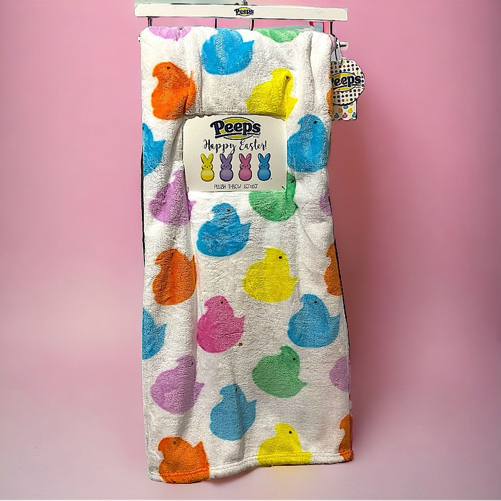 PEEPS Easter Chicks Plush Throw Blanket